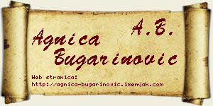 Agnica Bugarinović vizit kartica